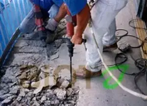 Демонтаж бетонной стяжки